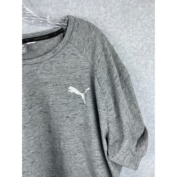 PUMA T Shirt Mens 2XL Gray Short Sleeve Keep You Dry Performance - Picture 3 of 8